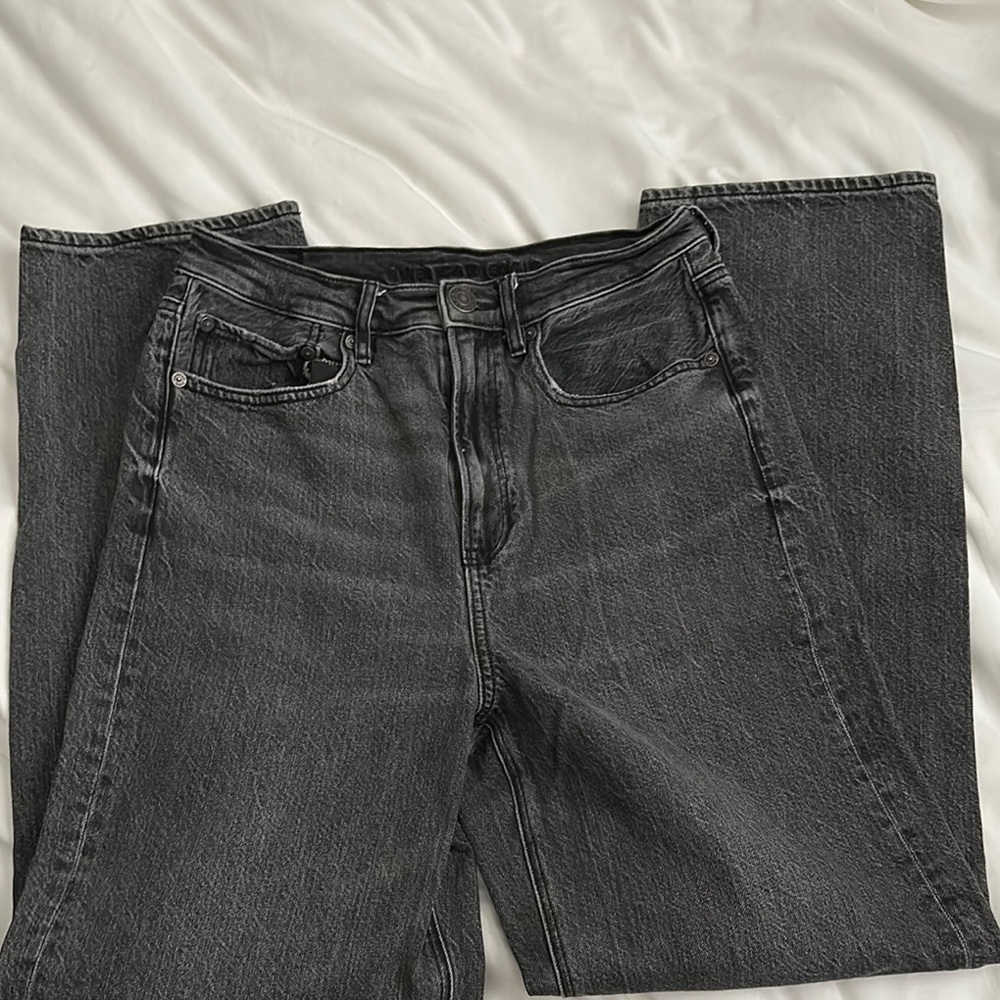 American Eagle Black Denim Jeans size 8